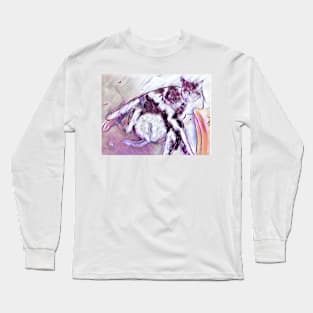 Mother cat and kittens Long Sleeve T-Shirt